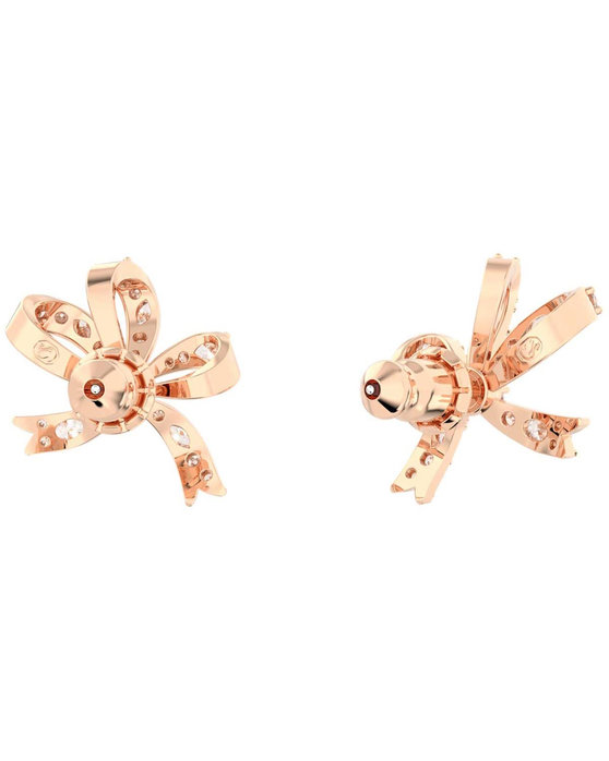 SWAROVSKI White Volta stud earrings Bow (Small)