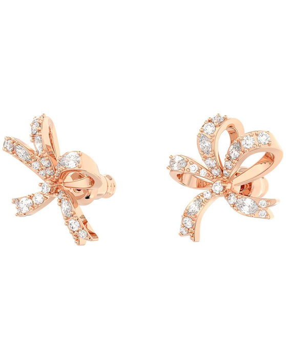 SWAROVSKI White Volta stud earrings Bow (Small)