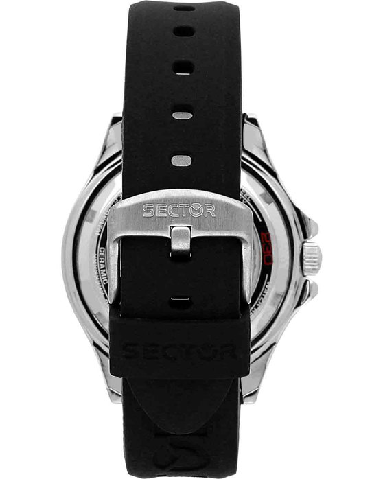 SECTOR 230 Automatic Black Silicone Strap