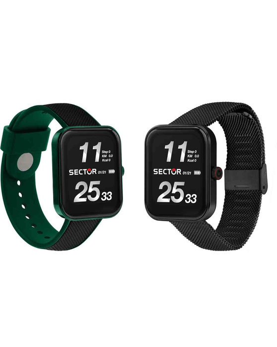 SECTOR S03 Pro Light Smartwatch Two Tone Silicone Strap