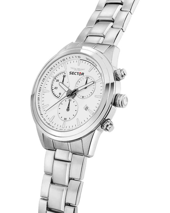 SECTOR 670 Chronograph Silver Stainless Steel Bracelet