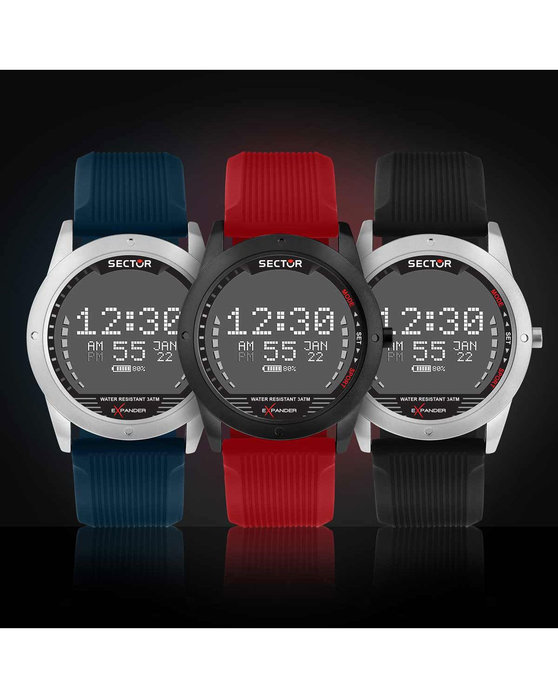 SECTOR EX-43 Smartwatch Blue Silicone Strap