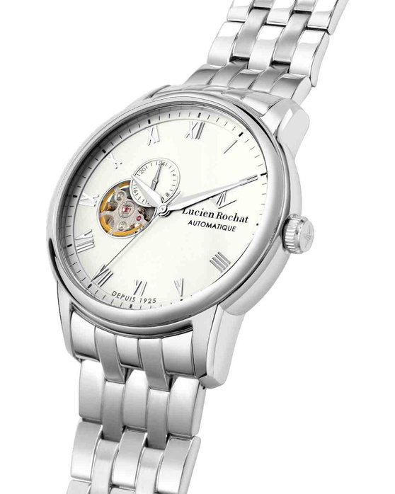 LUCIEN ROCHAT Iconic Automatic Silver Stainless Steel Bracelet