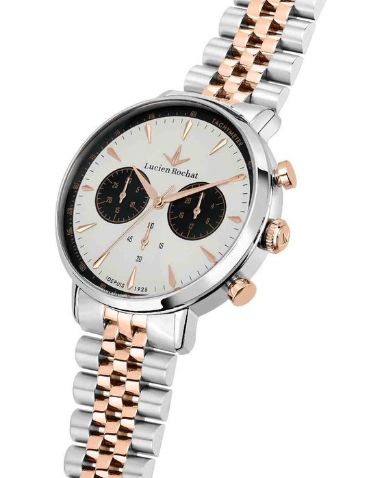 LUCIEN ROCHAT Garcon Chronograph Two Tone Stainless Steel Bracelet