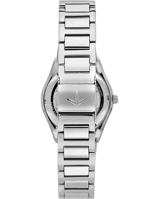 LUCIEN ROCHAT Avenue Diamonds Silver Stainless Steel Bracelet