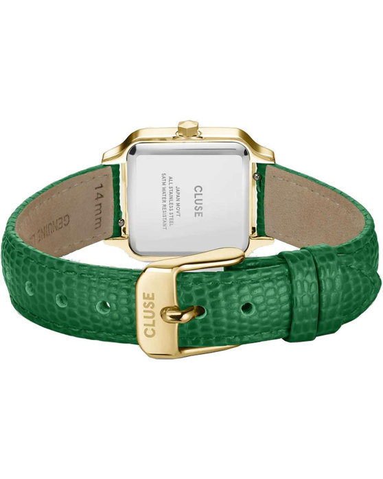 CLUSE Gracieuse Petite Green Leather Strap