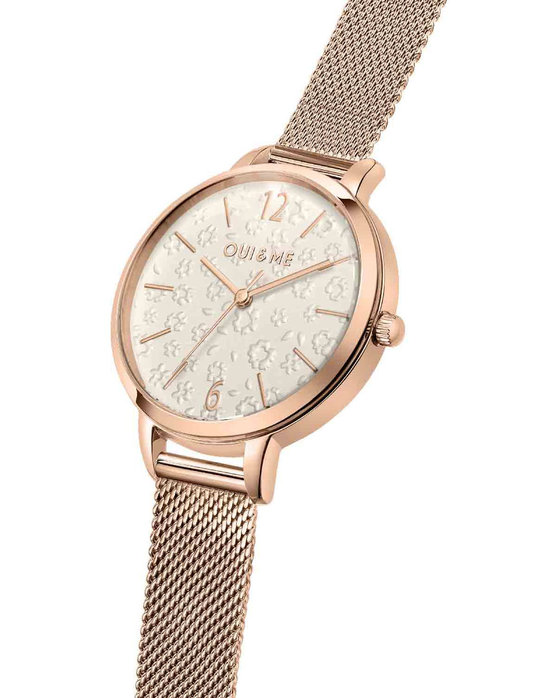 OUI&ME Fleurette Rose Gold Stainless Steel Bracelet