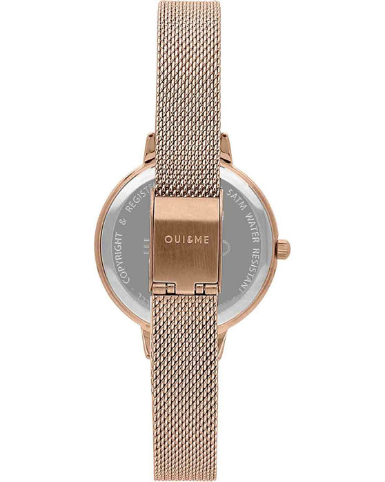 OUI&ME Fleurette Rose Gold Stainless Steel Bracelet