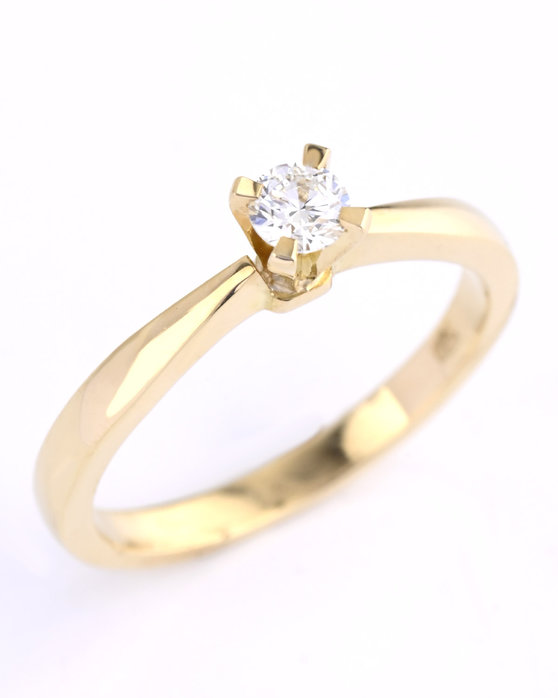 Μονόπετρο δαχτυλίδι SAVVIDIS από χρυσό 18Κ και διαμάντια (No 53)