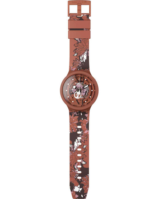 SWATCH Camoflower Cotton Multicolor Silicone Strap