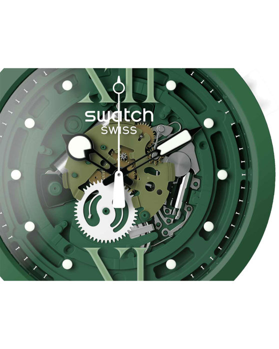 SWATCH Camoflower Green Multicolor Silicone Strap