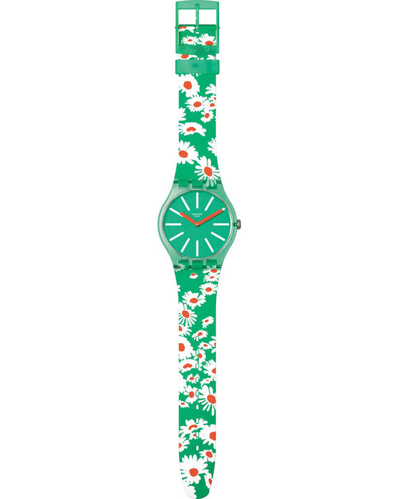 SWATCH Meadow Flowers Multicolor Silicone Strap