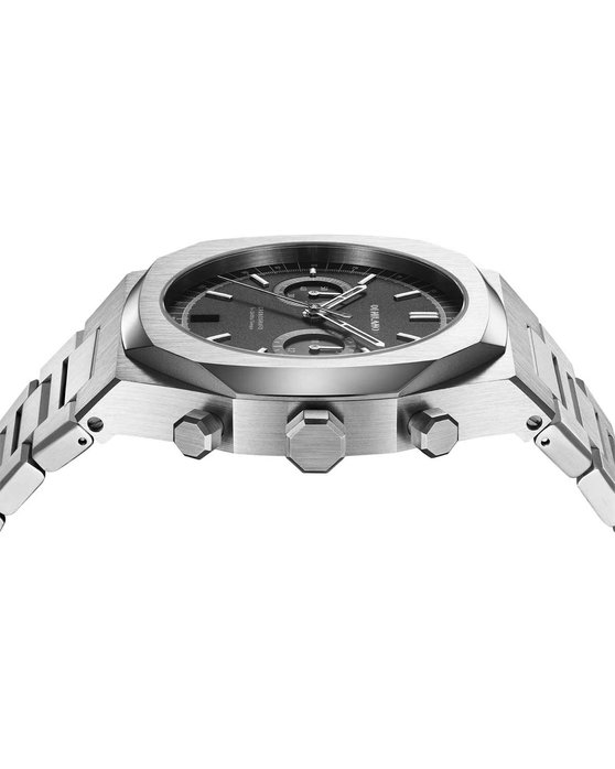 D1 MILANO Chronograph Silver Stainless Steel Bracelet