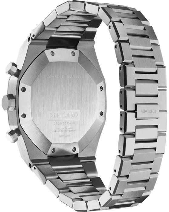 D1 MILANO Chronograph Silver Stainless Steel Bracelet