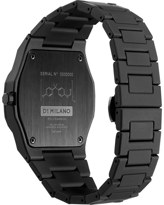 D1 MILANO Polycarbon Black Polycarbonate Bracelet