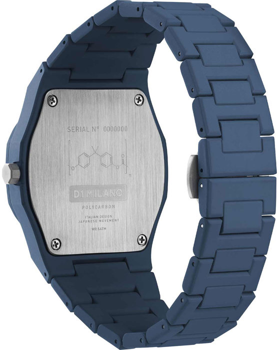 D1 MILANO Polycarbon Blue Polycarbonate Bracelet