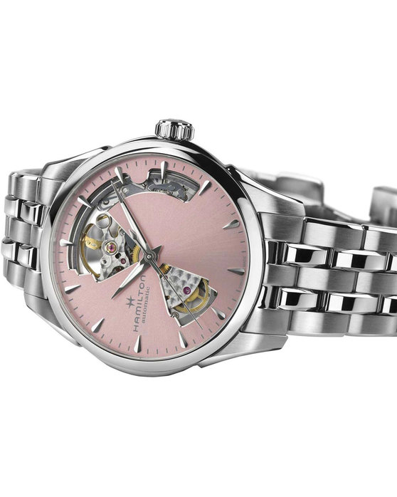 HAMILTON Jazzmaster Open Heart Automatic Silver Stainless Steel Bracelet