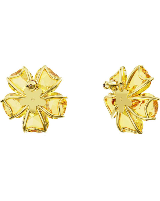 SWAROVSKI Yellow Florere stud earrings Flower