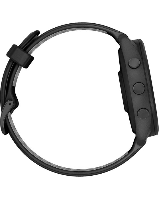 GARMIN Forerunner 265 with Black/Powder Gray Silicone Band