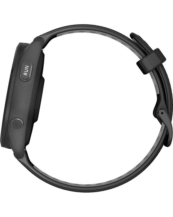 GARMIN Forerunner 265 with Black/Powder Gray Silicone Band