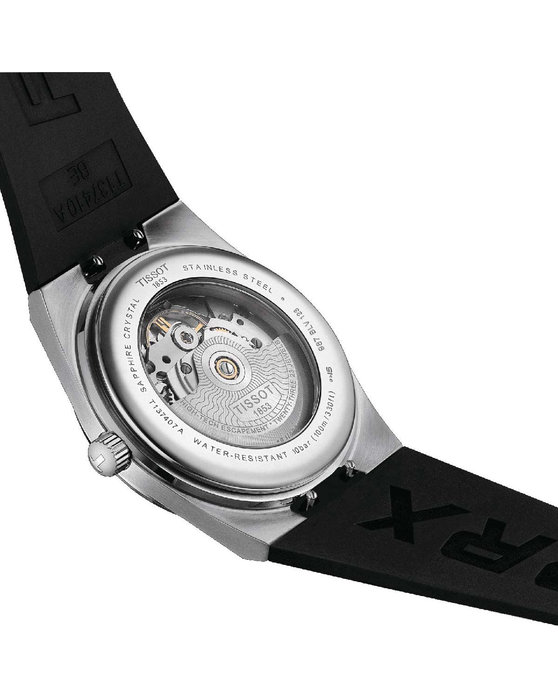 TISSOT T-Classic PRX 40 205 Powermatic 80 Automatic Black Rubber Strap