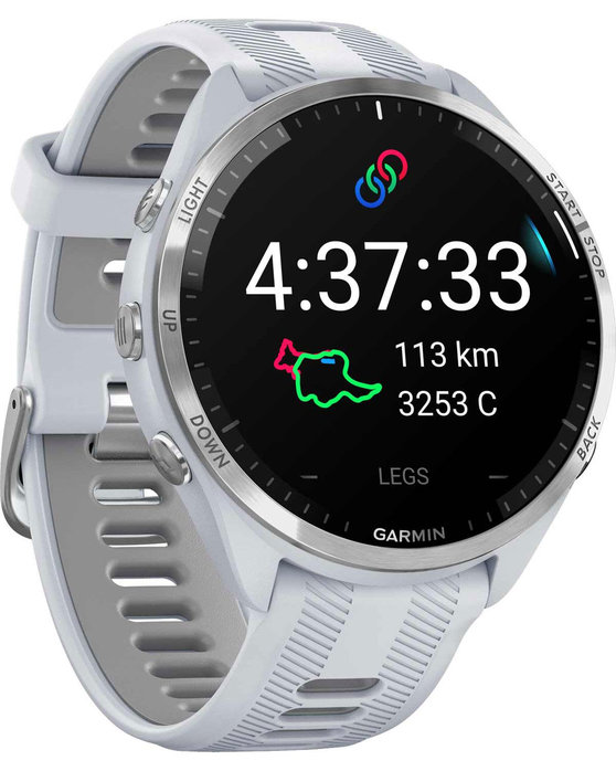 GARMIN Forerunner 965 with Whitestone/Powder Grey Silicone Band