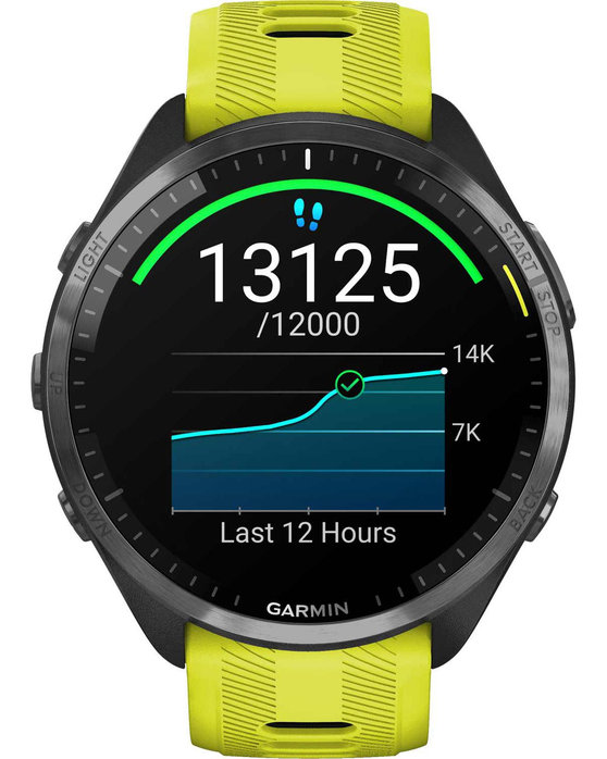 GARMIN Forerunner 965 with Amp Yellow/Black Silicone Band