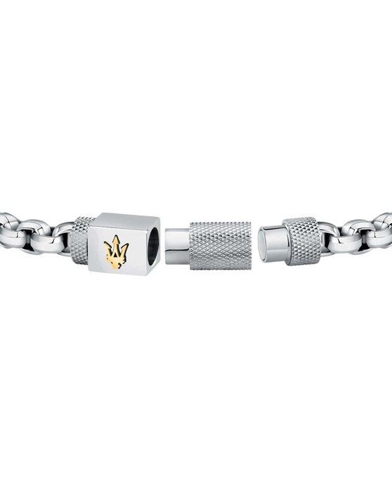 MASERATI Stainless Steel Bracelet with logo