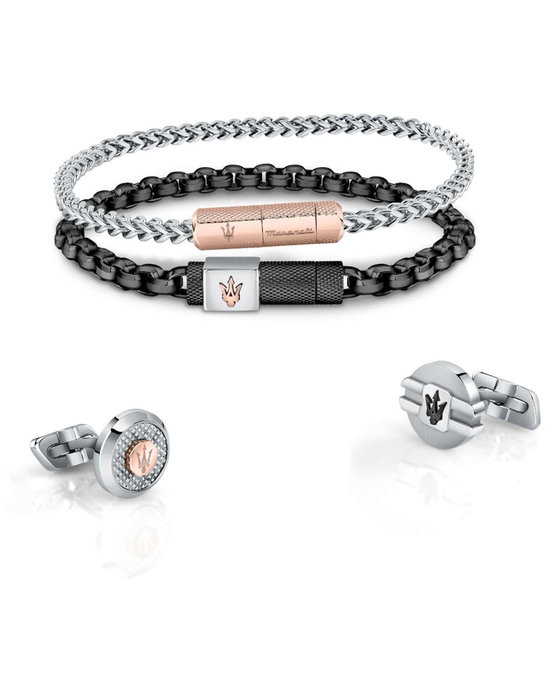 MASERATI Stainless Steel Bracelet with logo