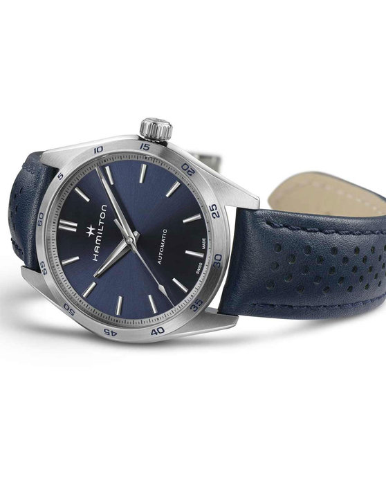 HAMILTON Jazzmaster Performer Automatic Blue Leather Strap