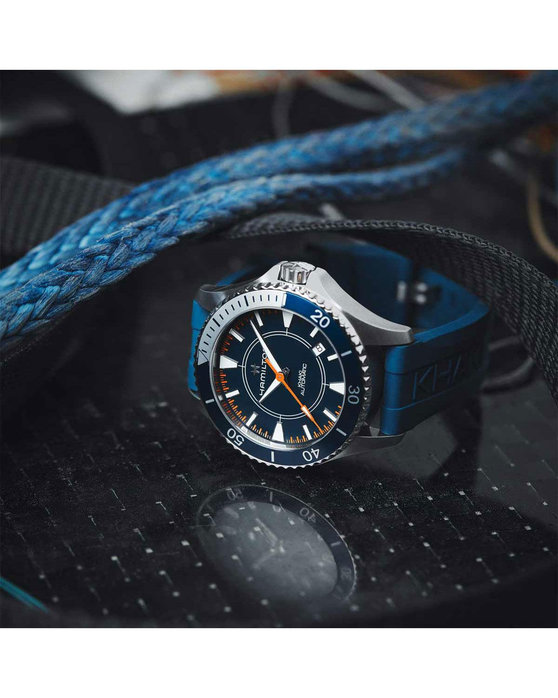 HAMILTON Khaki Navy Scuba Syroco Automatic Blue Rubber Strap Special Edition