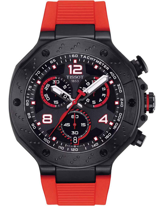 TISSOT T Sport T Race MotoGP Chronograph Red Rubber Strap 2023