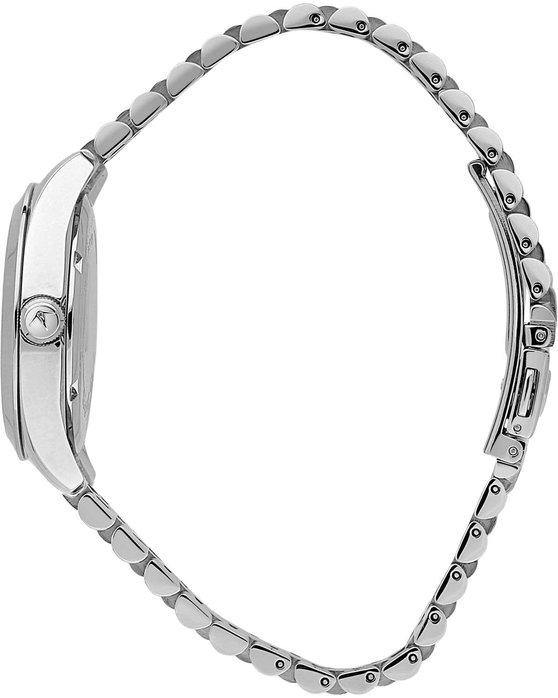 LUCIEN ROCHAT Madame Diamonds Silver Stainless Steel Bracelet