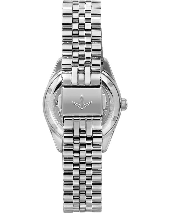 LUCIEN ROCHAT Madame Diamonds Silver Stainless Steel Bracelet