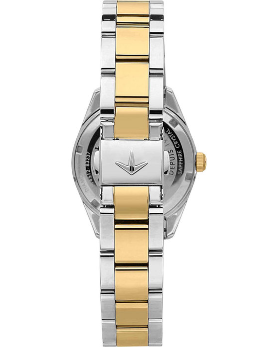 LUCIEN ROCHAT Madame Diamonds Two Tone Stainless Steel Bracelet