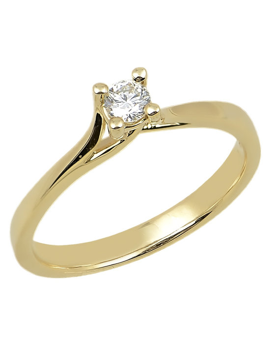 Μονόπετρο δαχτυλίδι SAVVIDIS από χρυσό 18Κ με διαμάντι (No 54)