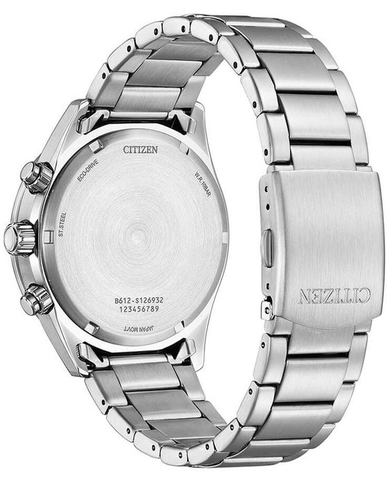 CITIZEN Eco-Drive Chronograph Silver Stainless Steel Bracelet