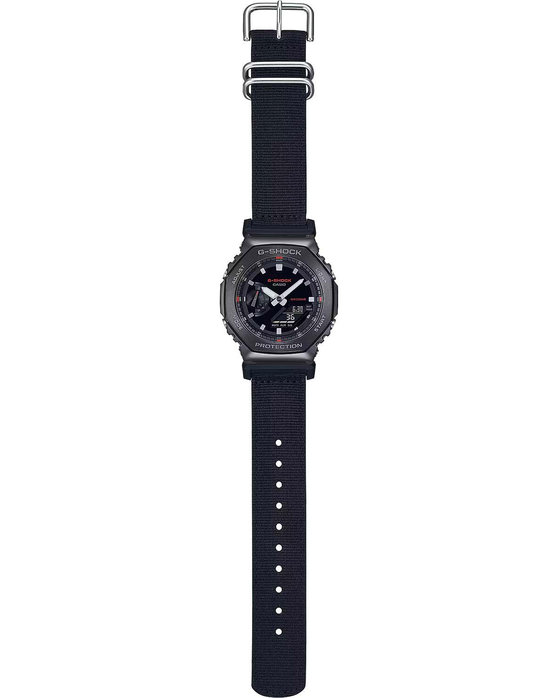 G-SHOCK Dual Time Chronograph Black Fabric Strap