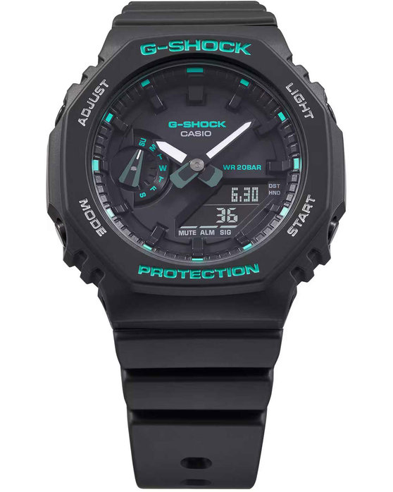 G-SHOCK Dual Time Chronograph Black Rubber Strap