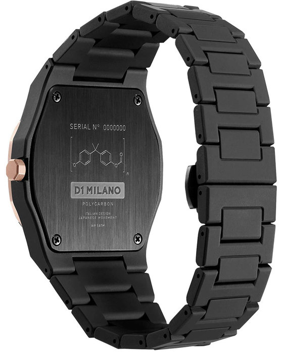 D1 MILANO Polycarbon Black Polycarbonate Bracelet