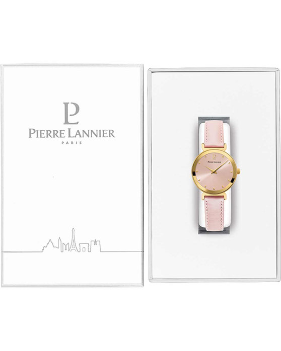 PIERRE LANNIER Pure Pink Leather Strap