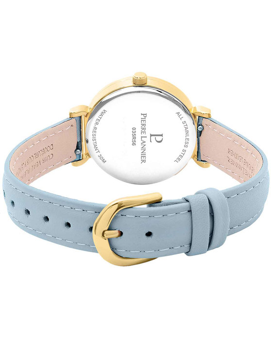 PIERRE LANNIER Pure Light Blue Leather Strap