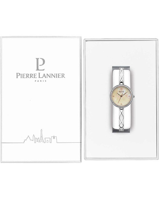 PIERRE LANNIER Leia Crystals Silver Stainless Steel Bracelet