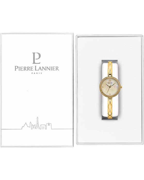 PIERRE LANNIER Leia Crystals Gold Stainless Steel Bracelet