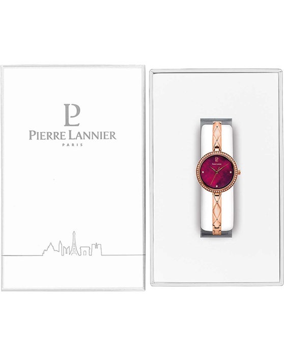 PIERRE LANNIER Leia Crystals Rose Gold Stainless Steel Bracelet