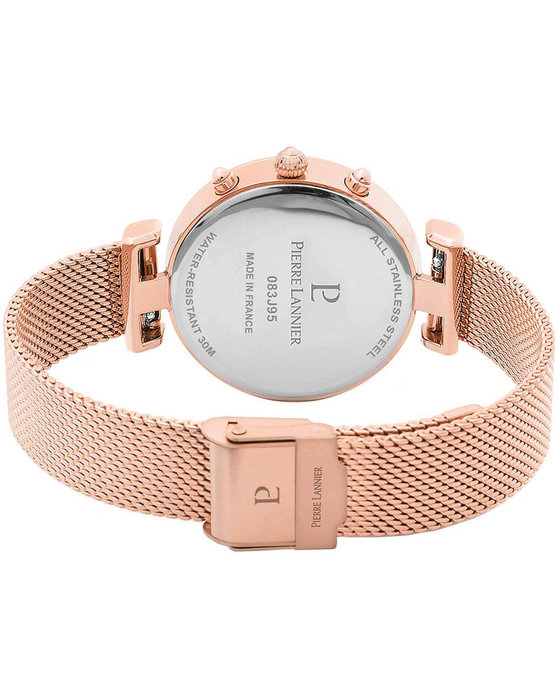 PIERRE LANNIER Lutecia Chronograph Rose Gold Stainless Steel Bracelet