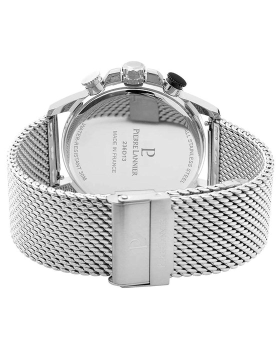 PIERRE LANNIER Sentinelle Chronograph Silver Stainless Steel Bracelet