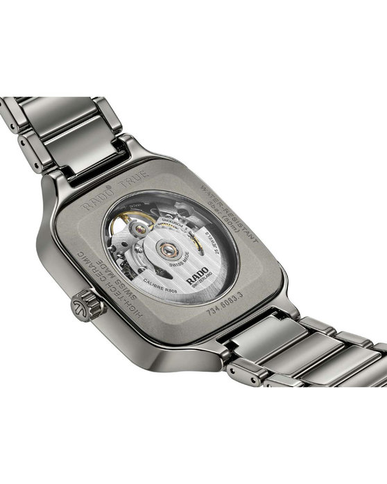 RADO True Square Automatic Grey Combined Materials Bracelet (R27125152)