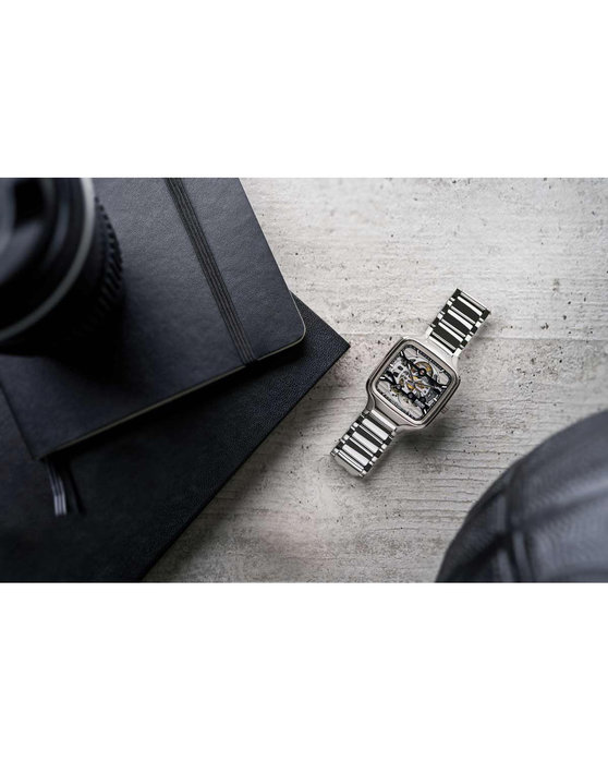 RADO True Square Automatic Grey Combined Materials Bracelet (R27125152)