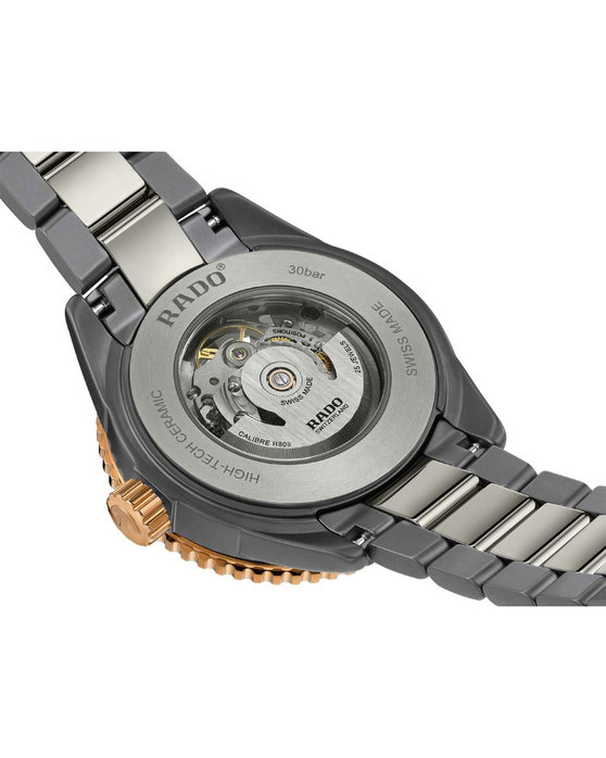 RADO Captain Cook Divers Automatic Two Tone Combined Materials Bracelet (R32148162)